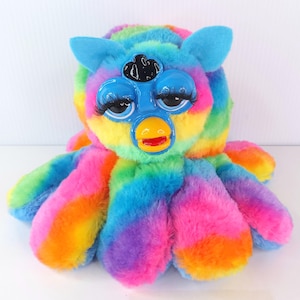 Furb Octopus plush soft toy Oddbody Rainbow Handmade in Australia