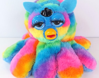 Furb Octopus plush soft toy Oddbody Rainbow Handmade in Australia