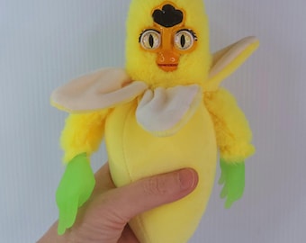 Oddbody Furb Banana doll plush soft toy Handmade in Australia