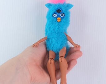 ファービーぬいぐるみ：青と緑のぬいぐるみ - Etsy 日本