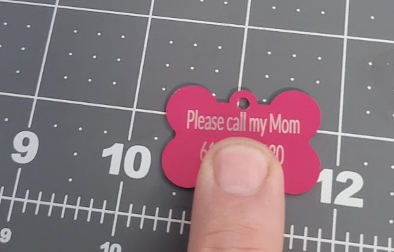 Pet Tag. custom Laser engraved