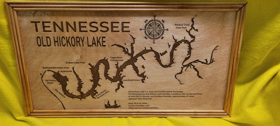 OLD HICKORY LAKE   laser lake map