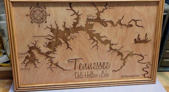Dale Hollow laser lake map