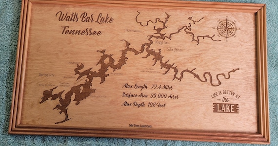 Watts Bar lake laser engraving