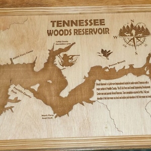 Woods Reservoir Laser Lake Map