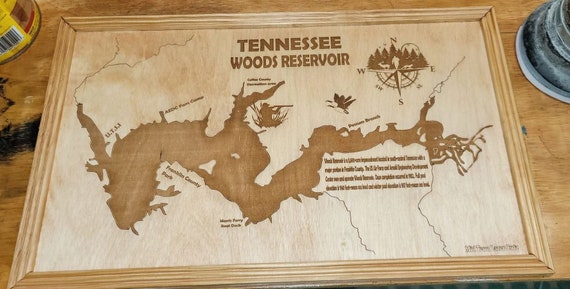 Woods Reservoir Laser Lake Map