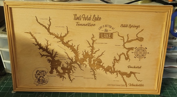 Tims Ford Map wall art