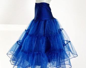 Superb up-petticoat of blue