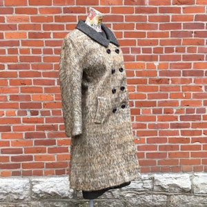 60s Vintage Heather Gray Coat and Dress Set small medium image 3