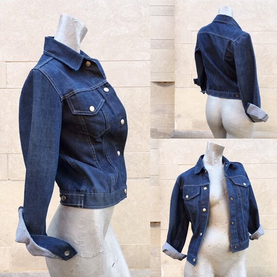 Vintage 70s Blue Denim Jacket womens small
