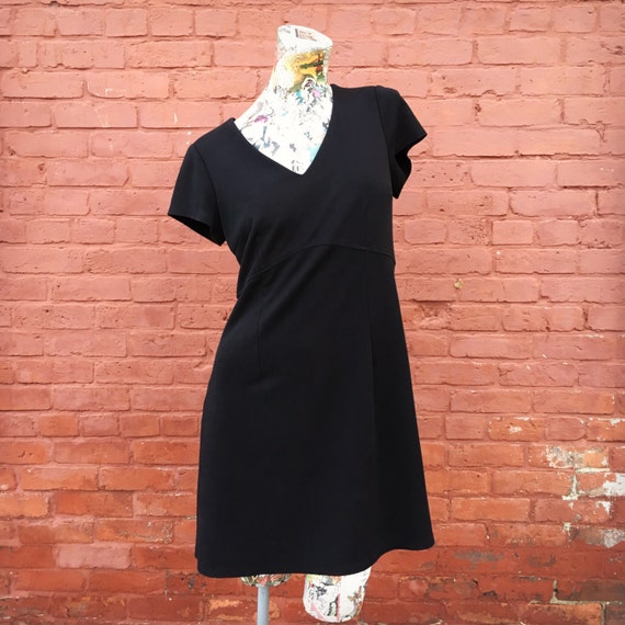 Vintage Classic Black Mini Dress small medium - image 3