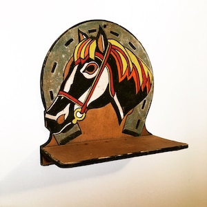 Vintage 40s Small Horse Shelf  free shipping in the US