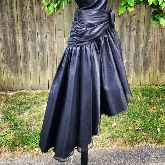 Vintage 30s 50s Stunning Black Organza and Sheer … - image 3