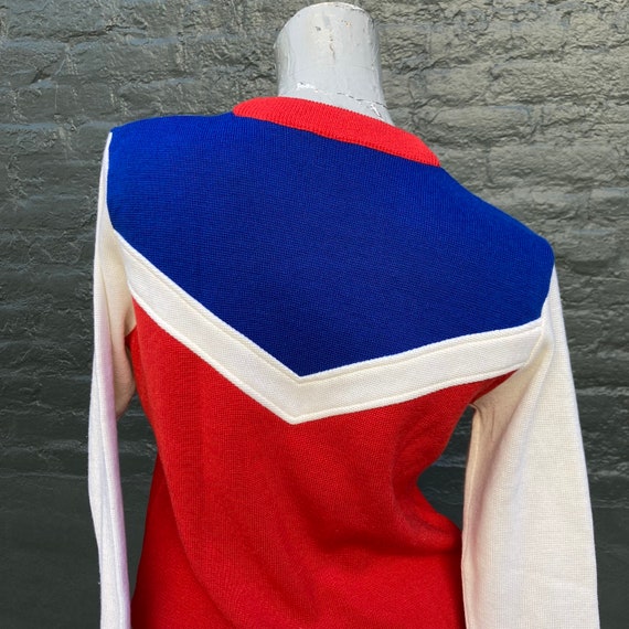 Vintage 70s White Stag Red White and Blue Sweater - image 8