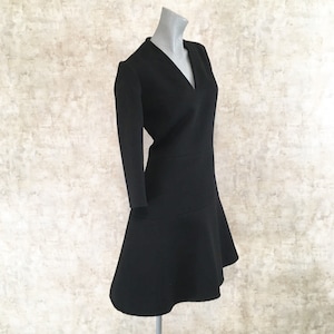 60s Couture Black A Line Dress                 International Shipping