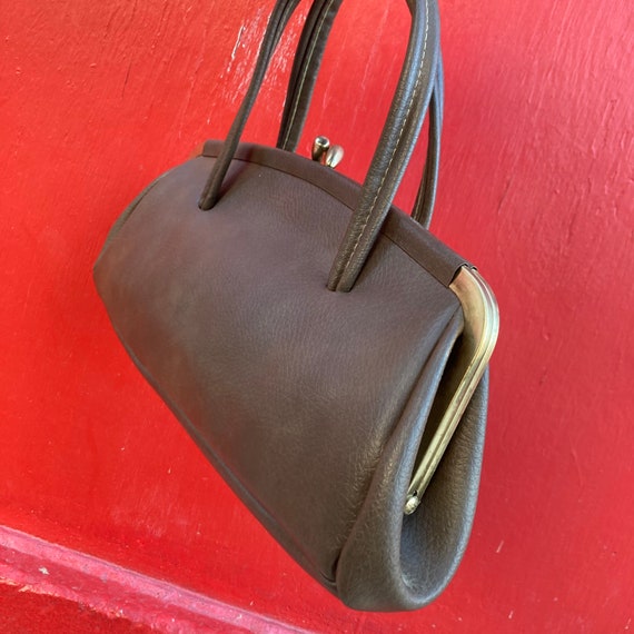 Vintage 60s Classic Tan Beige Long Leather Purse - image 6