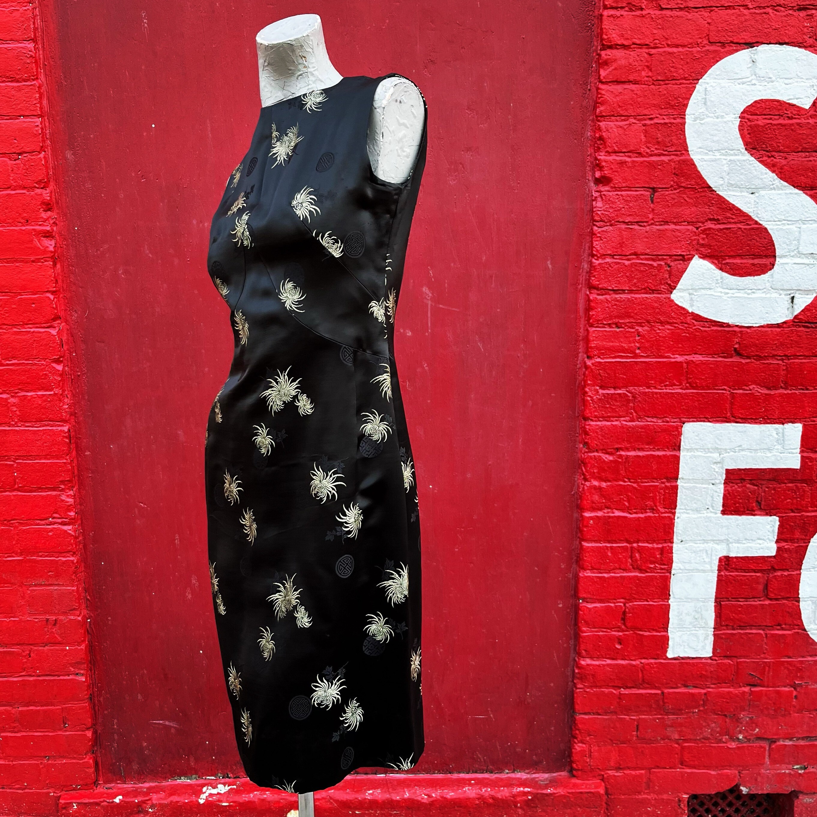black satin wiggle dress PRE-ORDER - Cozy Wiggle Dress in Black
