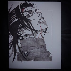 geto suguru anime art print jujutsu kaisen wall decor