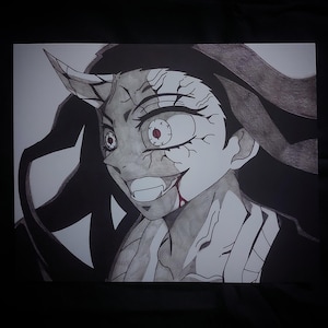 Nezuko Kamado Anime Kunstdruck Dämonentöter Wanddeko