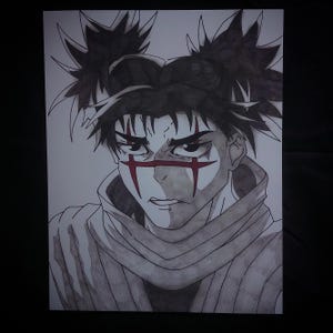 choso anime art print jujutsu kaisen wall decor