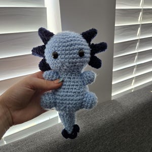 Small Crochet Axolotl, Crochet Axolotl, Handmade Axolotl, Axolotl gifts, Handmade Axolotl Gifts, Handmade Crochet Axolotl