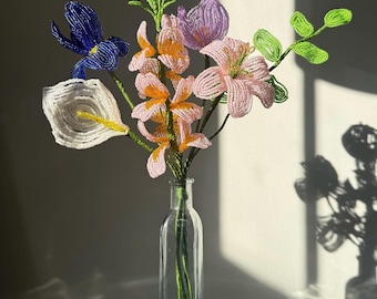 Custom French Beaded Flower Bouquet
