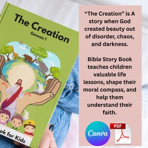 Libro cristiano para niños / Libro de cuentos con temática bíblica / Libro de cuentos para niños / La Creación / Regalo para niños / Libro de cuentos para niños /