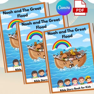 Noah’s Ark | Christian Childrens Book | Bible-Themed Storybook | gift for children | bible storie for kids | story book for kids | Colorful