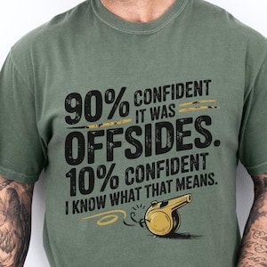 Funny Soccer Dad Shirt, Comfort Colors Unisex Tee for Soccer Dad, Offsides T-shirt for Soccer Lover, Soccer Dad Gift Idea, Soccer Sport Tee