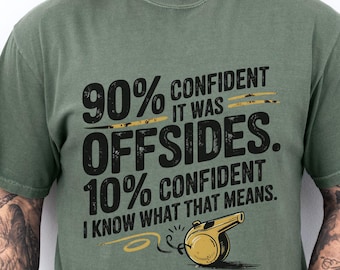 Funny Soccer Dad Shirt, Comfort Colors Unisex Tee for Soccer Dad, Offsides T-shirt for Soccer Lover, Soccer Dad Gift Idea, Soccer Sport Tee
