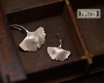 NEW! 925 Sterling Silver Ginkgo Biloba Pendant (Small Size)