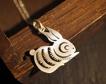 Chinese Zodiac - Rabbit 925 Sterling Silver Pendant