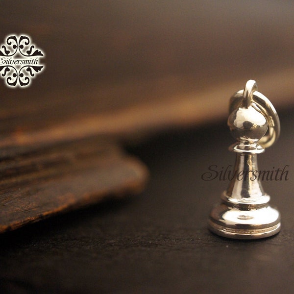 NEW! The 925 Sterling Silver Pawn Chess Pendant