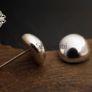 NEW! 925 Sterling Silver The Semi Sphere Stud Earrings