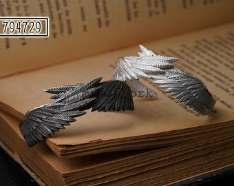 NEW !  925 Double Wing Silver Bangle