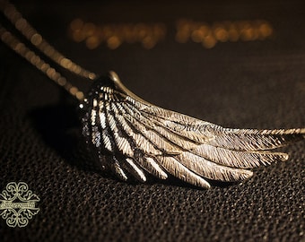 Engelflügel 925 Silber Anhänger (Links) (Klein)