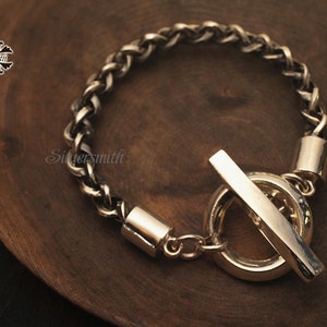 Knitting Pattern 925 Sterling Silver Bracelet