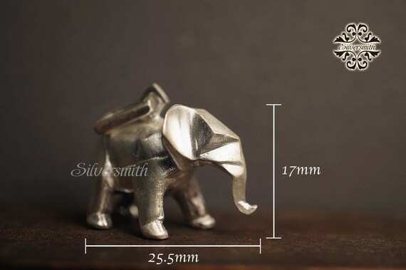 スターリングシルバー折り紙象ネックレス Sterling Silver Girls Origami Lucky Elephant 並行輸入品