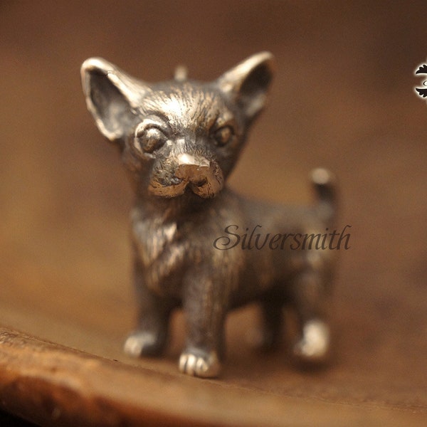 Pendentif Chihuahua en Argent 925