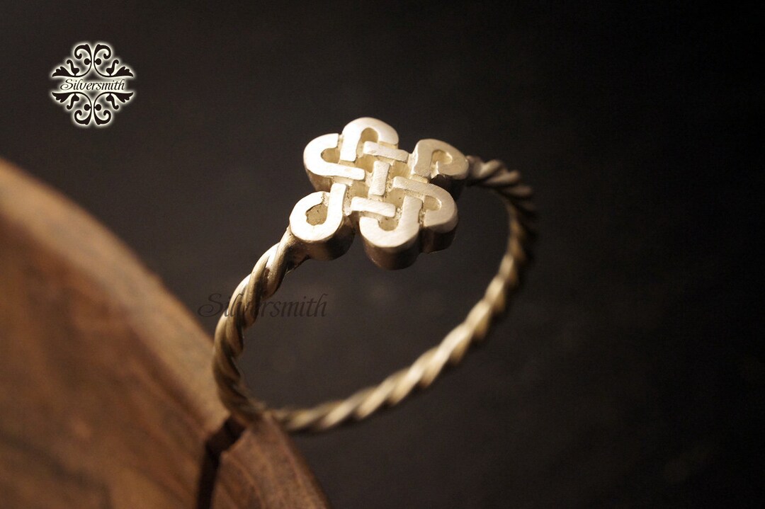 [韓国人気ジュエリー] [925 Silver] Knot Chain Ring il_1080xN.3093926127_ht34.jpg