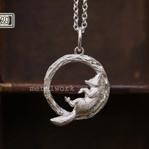 Colgante de zorro en plata 925