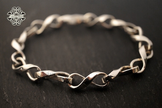 Infinity 925 Silver Bracelet - Etsy