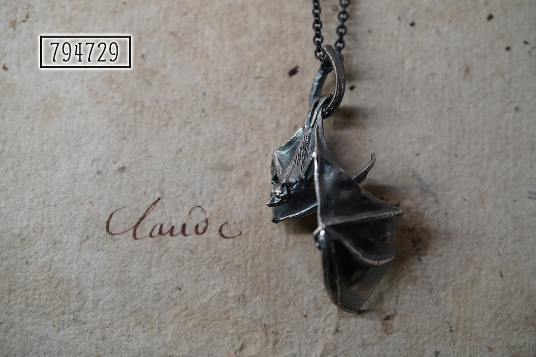 Anello Biker Teschio Di Pipistrello In Argento Sterling