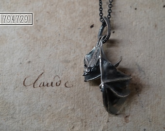 925 Silver Bat Pendant (chain not included)