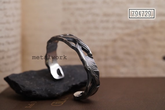Solid 999 Fine Silver Peacock Bangle Adjustable Bangle 60mm