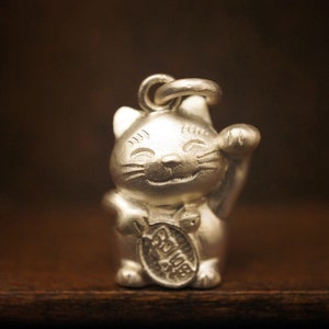 NEW! Lucky Cat 925 silver pendant