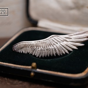 925 Silver Angel Wing Brooch