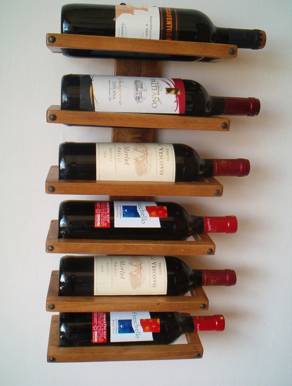 Items similar to Wall wine rack on Etsy