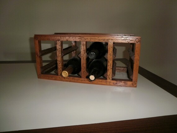 old wooden wine rack