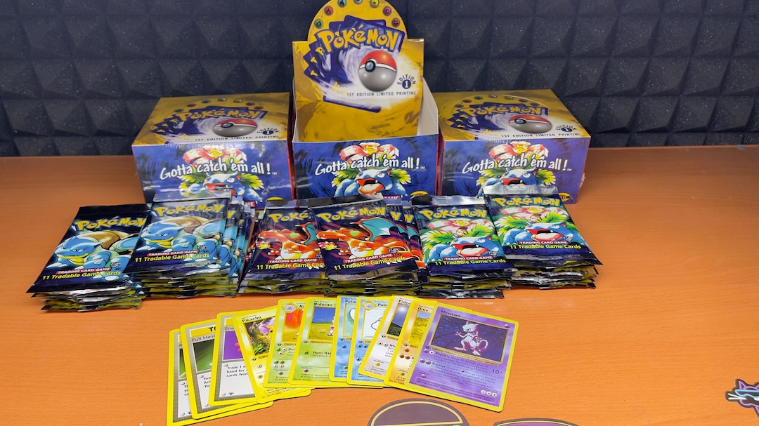 Proxy Sealed Vintage Pokemon Base Set 1st Edition - Etsy
